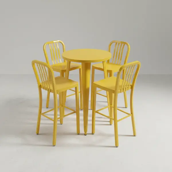 Flash Furniture CH-51080BH-4-30VRT-YL-GG