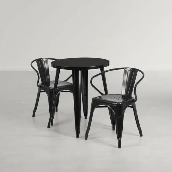 Flash Furniture CH-51080TH-2-18ARM-BK-GG