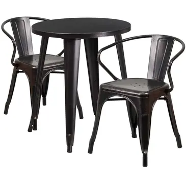 Flash Furniture CH-51080TH-2-18ARM-BQ-GG