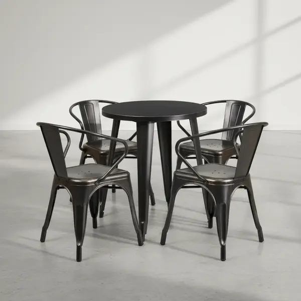 Flash Furniture CH-51080TH-4-18ARM-BQ-GG