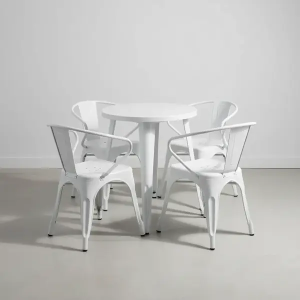 Flash Furniture CH-51080TH-4-18ARM-WH-GG