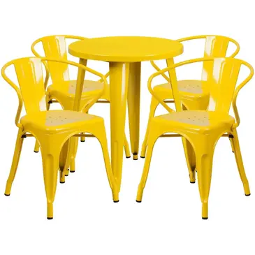 Flash Furniture CH-51080TH-4-18ARM-YL-GG
