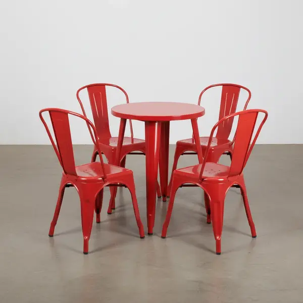 Flash Furniture CH-51080TH-4-18CAFE-RED-GG