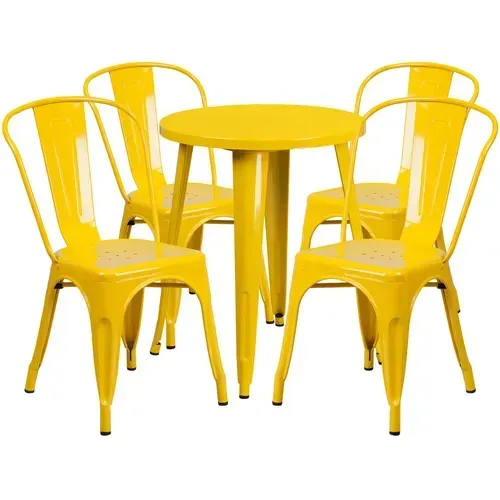 Flash Furniture CH-51080TH-4-18CAFE-YL-GG