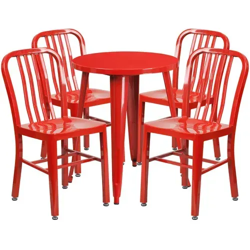 Flash Furniture CH-51080TH-4-18VRT-RED-GG