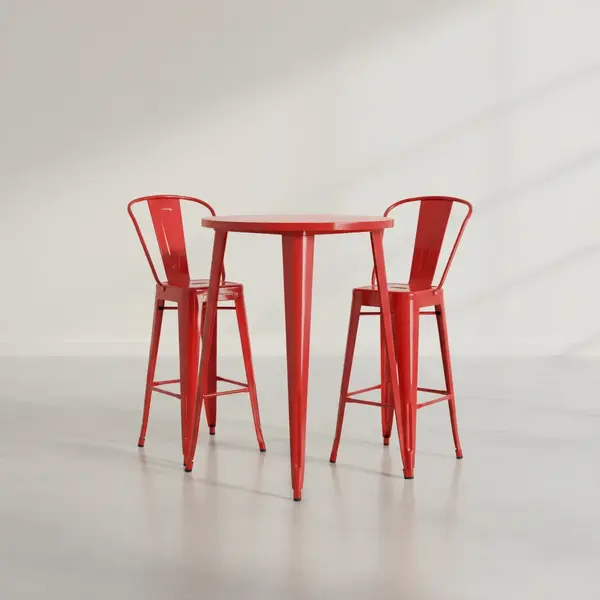 Flash Furniture CH-51090BH-2-30CAFE-RED-GG