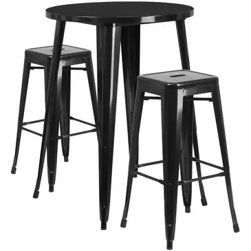 Flash Furniture CH-51090BH-2-30SQST-BK-GG