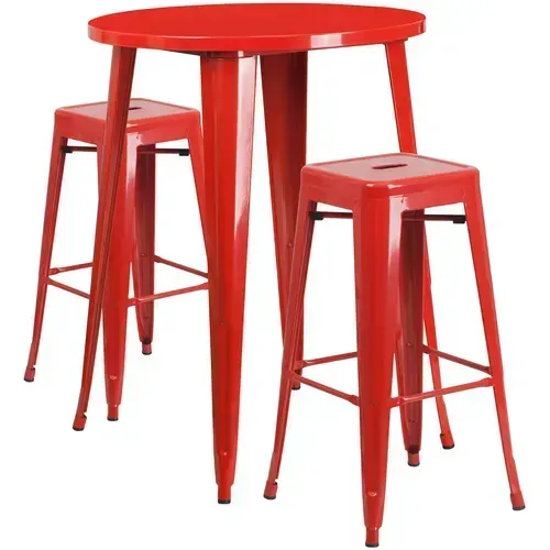 Flash Furniture CH-51090BH-2-30SQST-RED-GG