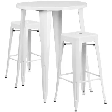 Flash Furniture CH-51090BH-2-30SQST-WH-GG