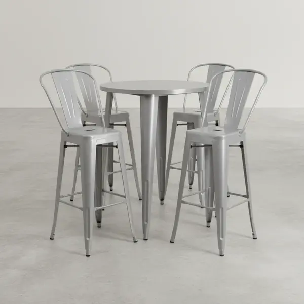 Flash Furniture CH-51090BH-4-30CAFE-SIL-GG