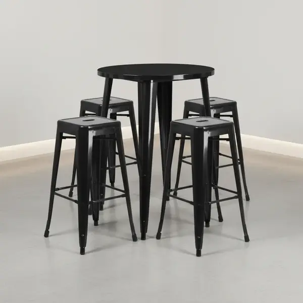 Flash Furniture CH-51090BH-4-30SQST-BK-GG