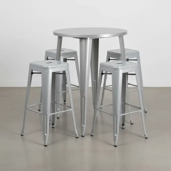 Flash Furniture CH-51090BH-4-30SQST-SIL-GG