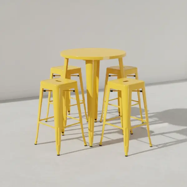 Flash Furniture CH-51090BH-4-30SQST-YL-GG