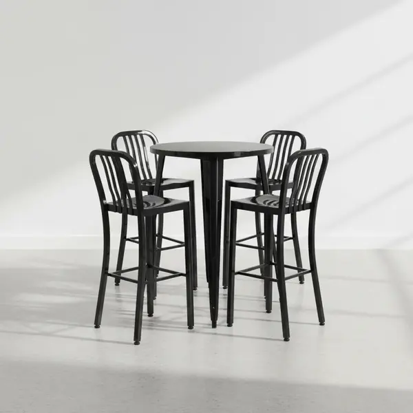 Flash Furniture CH-51090BH-4-30VRT-BK-GG