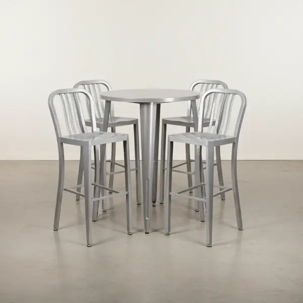 Flash Furniture CH-51090BH-4-30VRT-SIL-GG