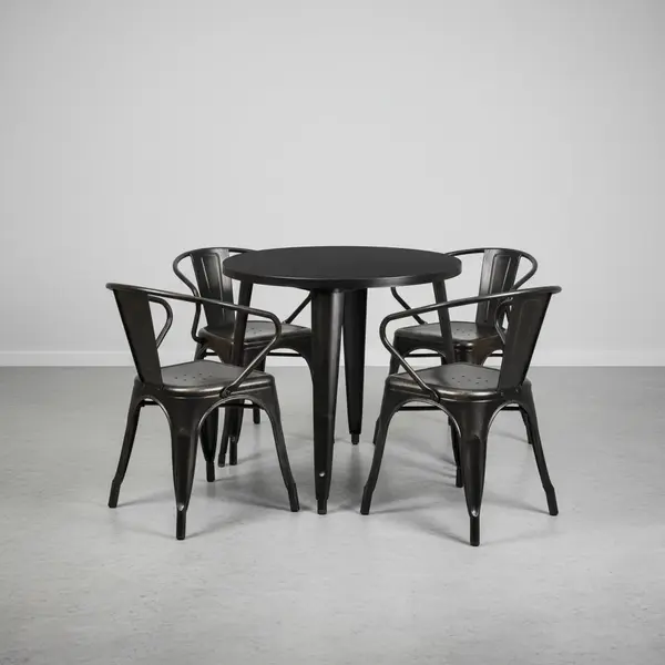 Flash Furniture CH-51090TH-4-18ARM-BQ-GG