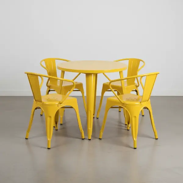 Flash Furniture CH-51090TH-4-18ARM-YL-GG