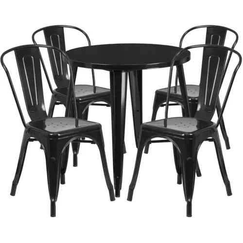 Flash Furniture CH-51090TH-4-18CAFE-BK-GG