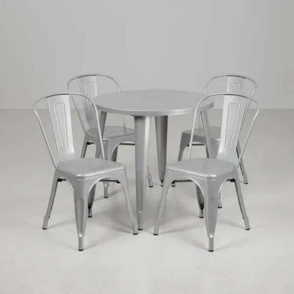 Flash Furniture CH-51090TH-4-18CAFE-SIL-GG