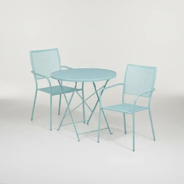 Flash Furniture CO-30RDF-02CHR2-SKY-GG