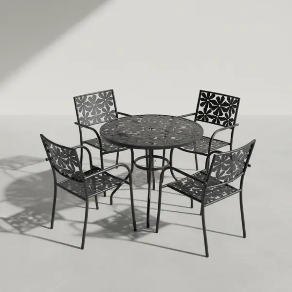 Flash Furniture CO-30RDF-02CHR4-BK-GG