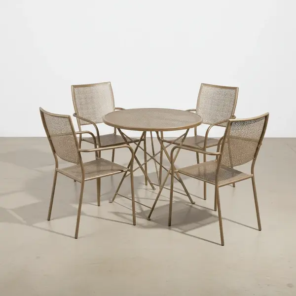 Flash Furniture CO-30RDF-02CHR4-GD-GG