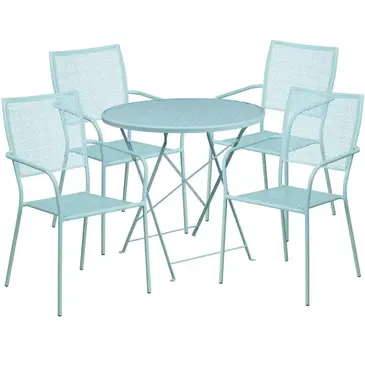 Flash Furniture CO-30RDF-02CHR4-SKY-GG