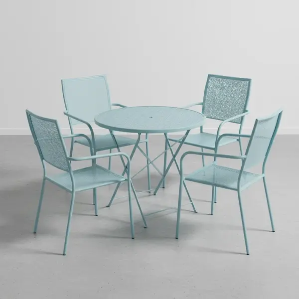 Flash Furniture CO-30RDF-02CHR4-SKY-GG