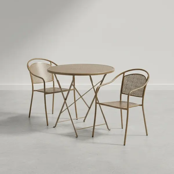 Flash Furniture CO-30RDF-03CHR2-GD-GG