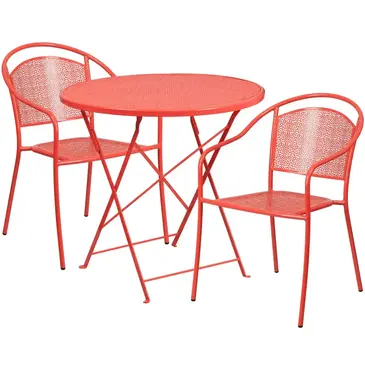 Flash Furniture CO-30RDF-03CHR2-RED-GG