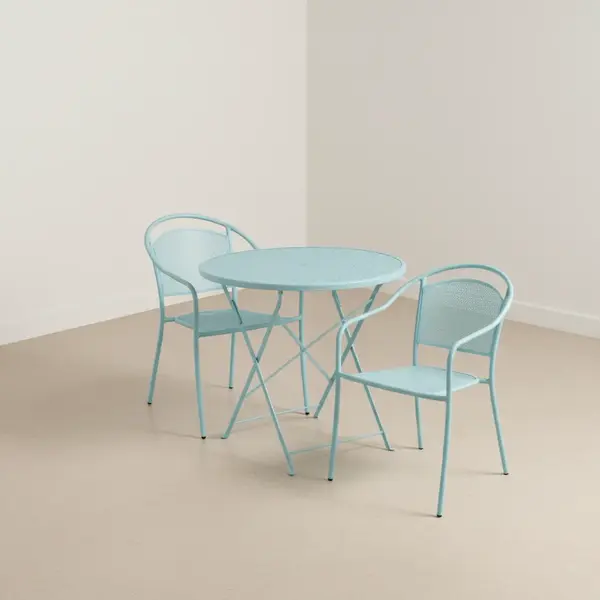 Flash Furniture CO-30RDF-03CHR2-SKY-GG