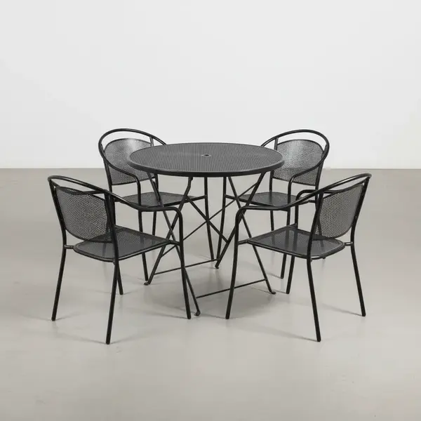 Flash Furniture CO-30RDF-03CHR4-BK-GG