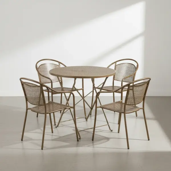 Flash Furniture CO-30RDF-03CHR4-GD-GG