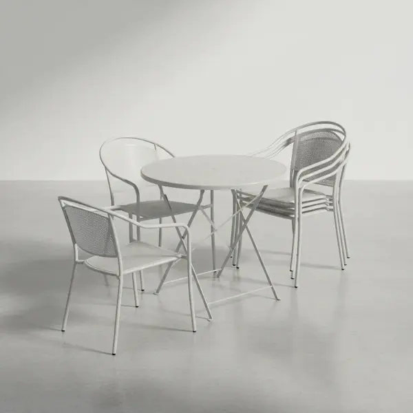 Flash Furniture CO-30RDF-03CHR4-SIL-GG