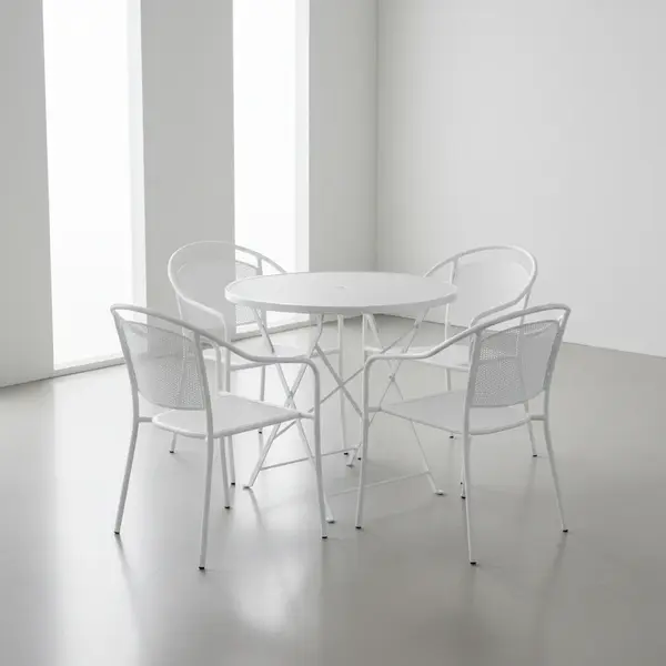 Flash Furniture CO-30RDF-03CHR4-WH-GG