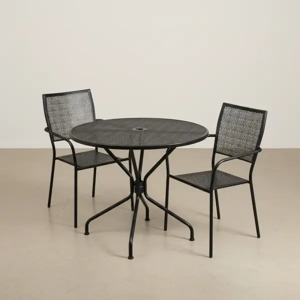 Flash Furniture CO-35RD-02CHR2-BK-GG