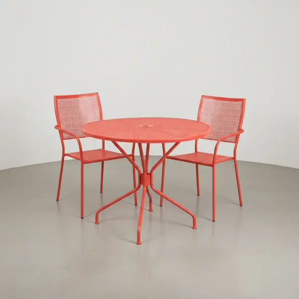 Flash Furniture CO-35RD-02CHR2-RED-GG