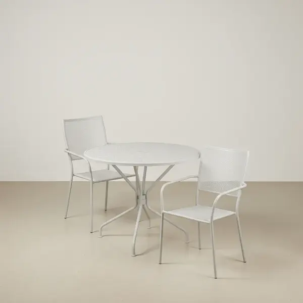 Flash Furniture CO-35RD-02CHR2-SIL-GG