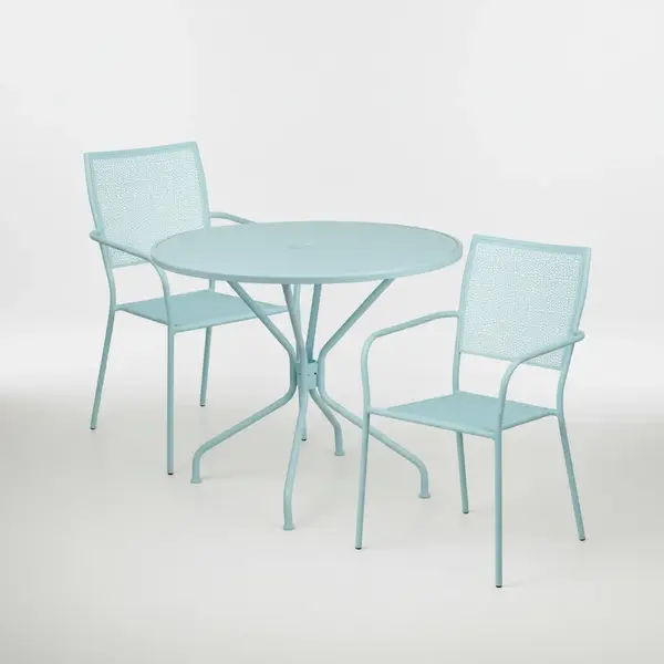 Flash Furniture CO-35RD-02CHR2-SKY-GG