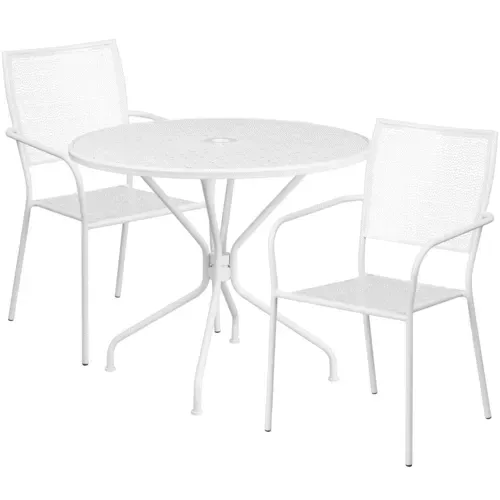 Flash Furniture CO-35RD-02CHR2-WH-GG