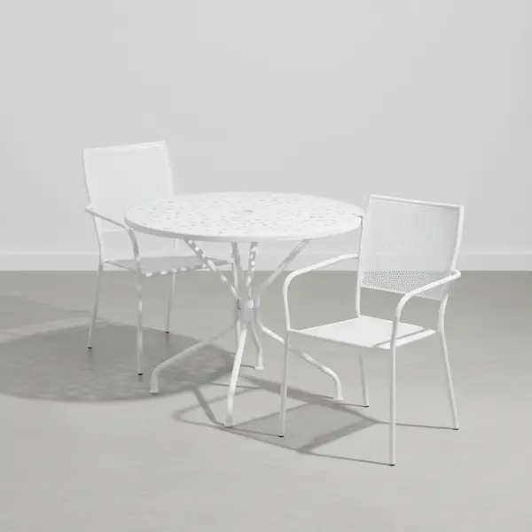 Flash Furniture CO-35RD-02CHR2-WH-GG