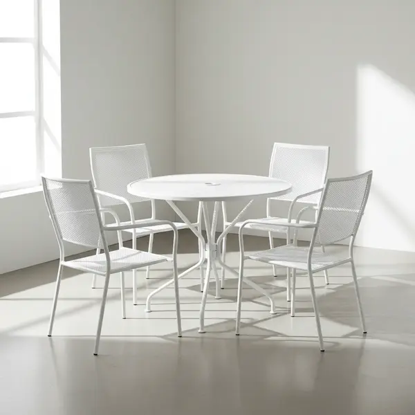 Flash Furniture CO-35RD-02CHR4-WH-GG