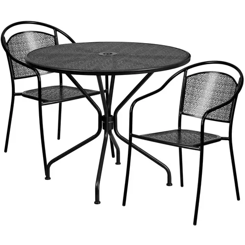 Flash Furniture CO-35RD-03CHR2-BK-GG