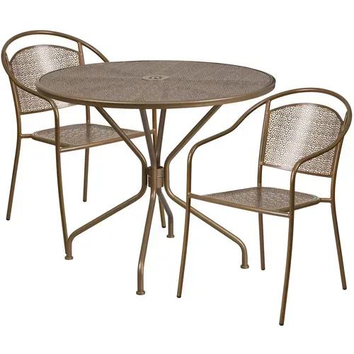 Flash Furniture CO-35RD-03CHR2-GD-GG