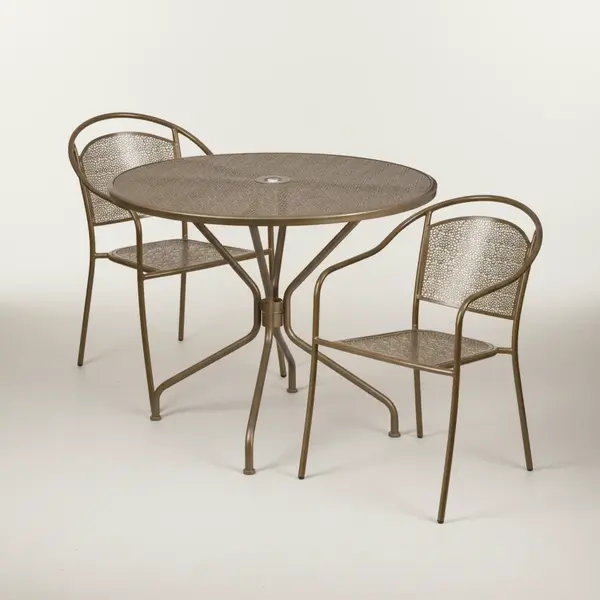 Flash Furniture CO-35RD-03CHR2-GD-GG