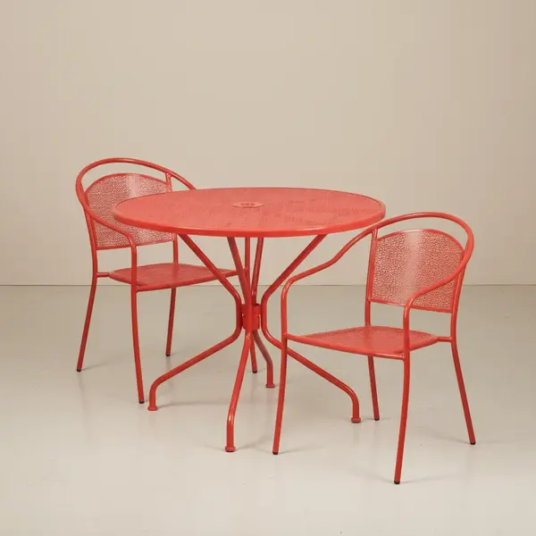 Flash Furniture CO-35RD-03CHR2-RED-GG