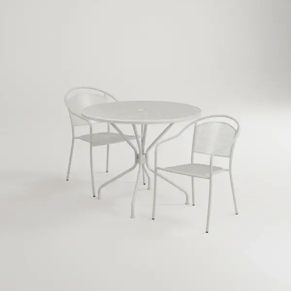 Flash Furniture CO-35RD-03CHR2-SIL-GG