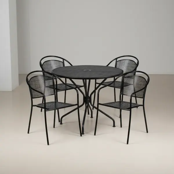 Flash Furniture CO-35RD-03CHR4-BK-GG