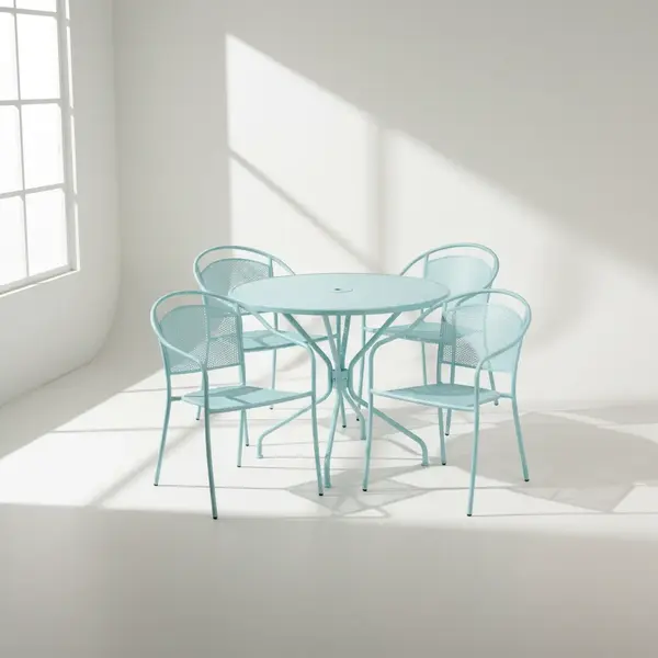 Flash Furniture CO-35RD-03CHR4-SKY-GG