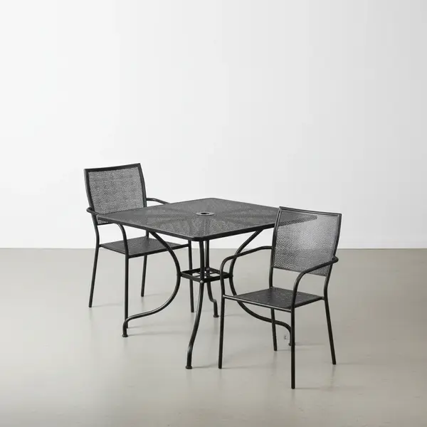 Flash Furniture CO-35SQ-02CHR2-BK-GG